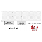 CL-2L 3C Kit της Clever οικονομικό ενσύρματο σύστημα περιμετρικής ασφάλειας και προστασίας κατά παραβίασης συρματοπλέγματος και φράκτη για επιτήρηση και φύλαξη 